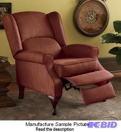 lot 162 image: Rust Exclusive Pushback Recliner - It has eas...