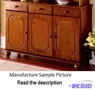 lot 168 image: Walnut Sideboard - Sideboard has three drawer...