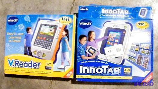 lot 173 image: Lot of 2 Vtech Tablets - Both items have issu...