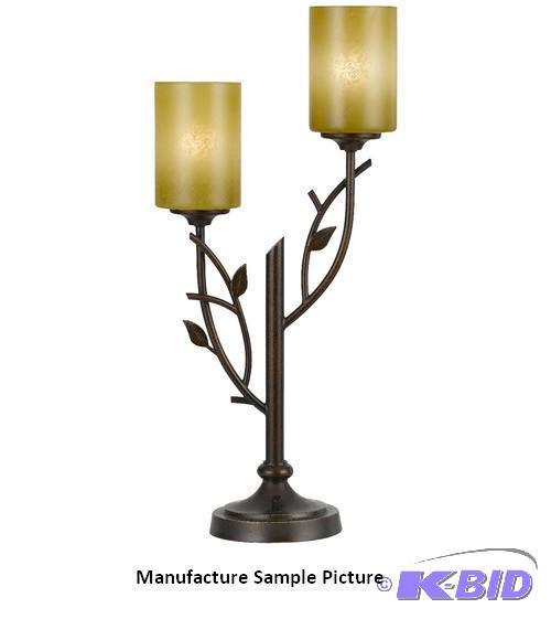 lot 20 image: Cal Lighting Hana Table Lamp - 27.5" H x...
