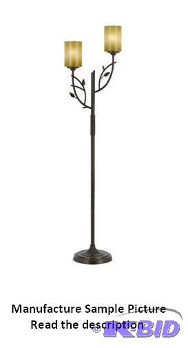 lot 37 image: Cal Lighting Hana Floor Lamp - Rustic design ...
