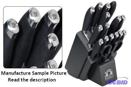 lot 38 image: Sabatier Knife Set - Originally a 17 piece se...