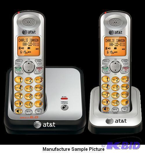 lot 42 image: Two Handset Cordless Phone System - Model EL5...
