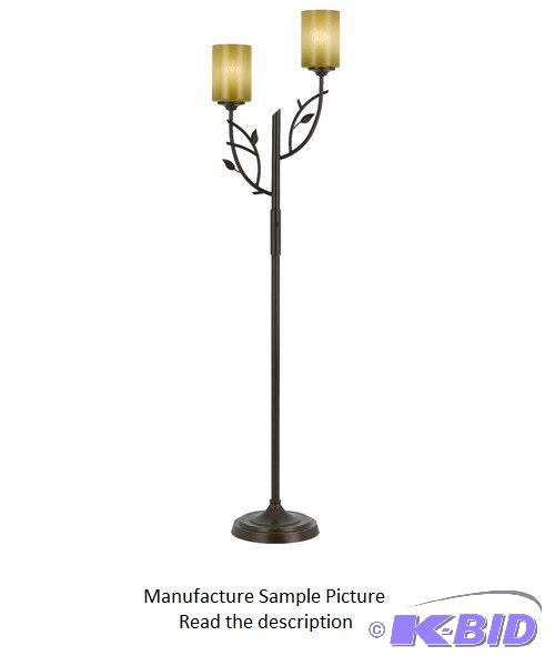 lot 67 image: Cal Lighting Hana Floor Lamp - Rustic design ...