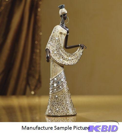 lot 72 image: Woman Figurine - Striking a graceful pose, a ...