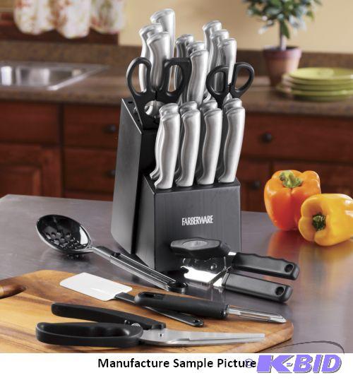 lot 8 image: Farberware 24 piece Professional Series Cutle...