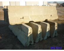 Lot of (6) Concrete Traffic Barriers