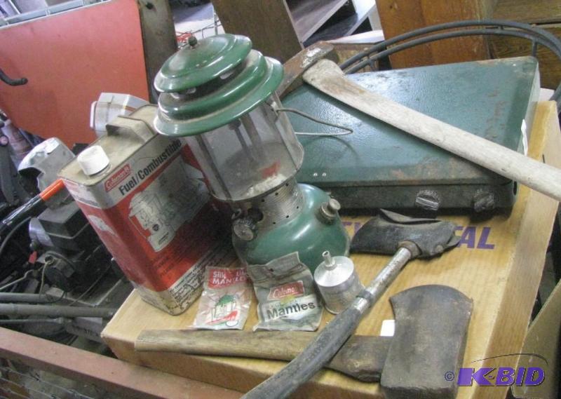 lot 102 image: Vintage Coleman Lantern & 2 Burner Stove,...