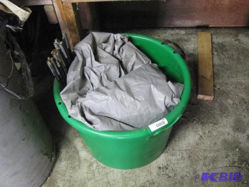 lot 106 image: Medium size Tent & Poles. Approx. 7x9, ...
