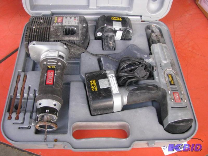 lot 156 image: Senco Drill & Zip Cutter, with batteries,...