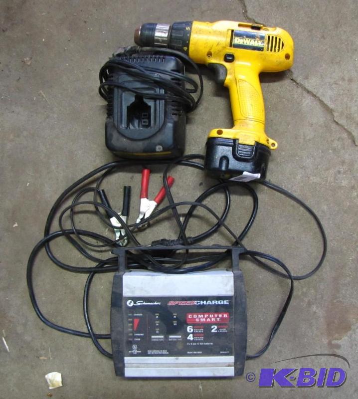 lot 174 image: DeWalt Battery Powered Drill with battery &am...