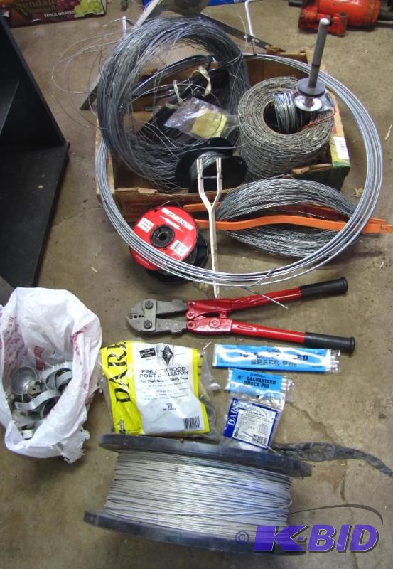 lot 178 image: Large lot of Fencing Materials, wire cutters,...