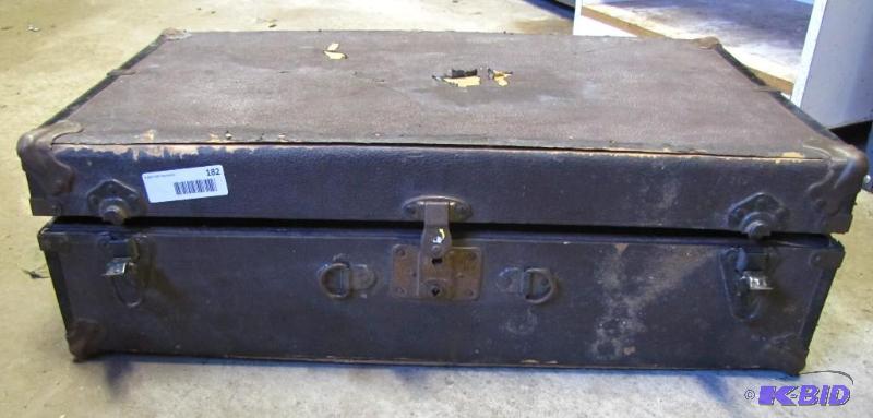 lot 182 image: Antique suitcase, fair condition...