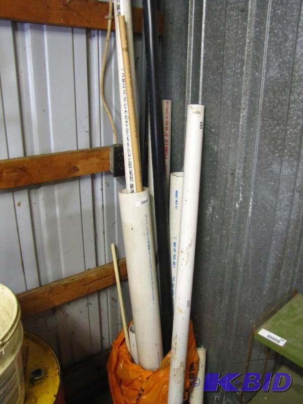 lot 206 image: Several lengths of various PVC Pipe...