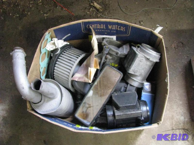 lot 215 image: box of car parts...
