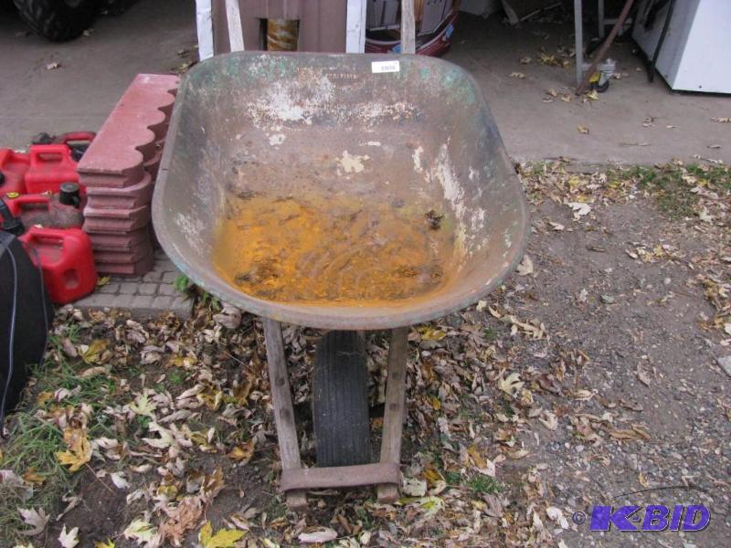 lot 246 image: Vintage wheelbarrow...
