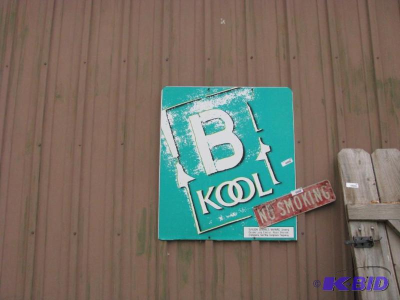 lot 258 image: Vintage Kool Cigarettes metal sign...