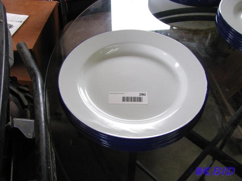 lot 280 image: Enamel Ware Plates (8). All in very good, lig...
