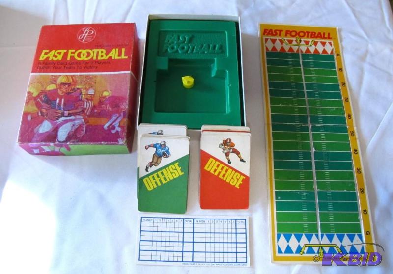 lot 34 image: Vintage Fast Football Card Game. Nice conditi...
