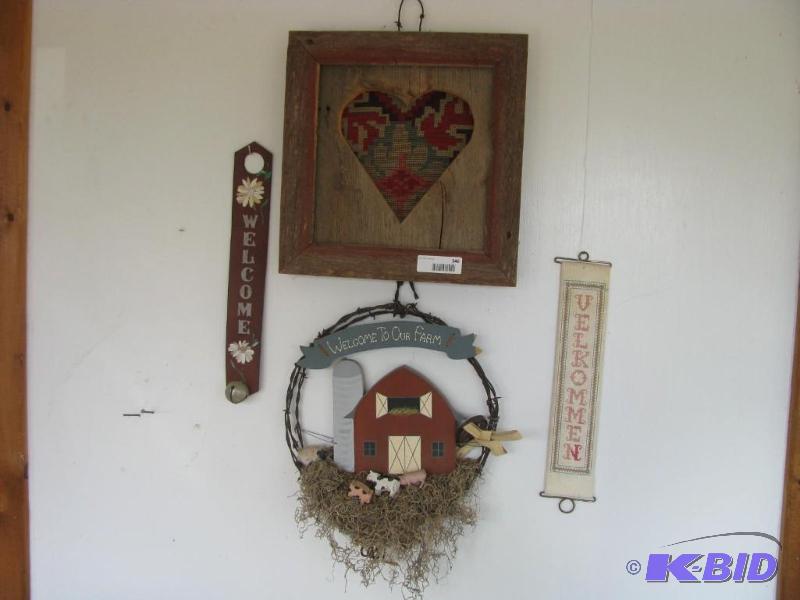 lot 346 image: wall art items as pictured...