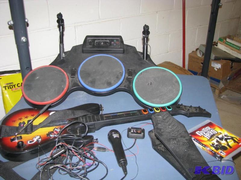 lot 391 image: guitar hero items was reported to be complete...