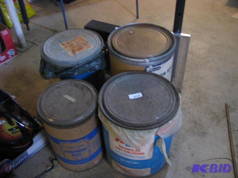 lot 394 image: paper containers with clamp on lids all clean...