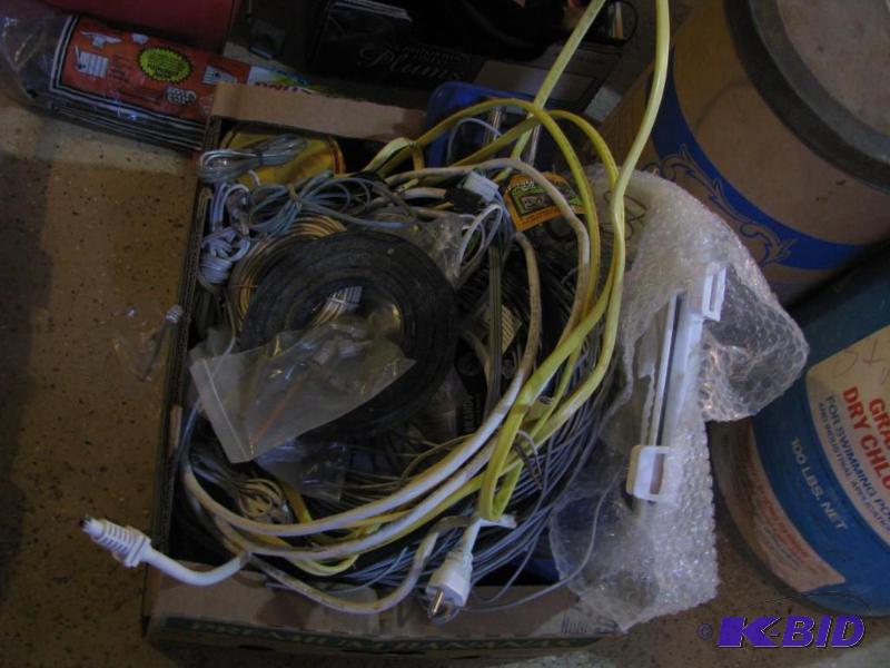 lot 396 image: assorted wires and cords might be good for sc...