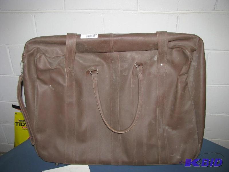 lot 398 image: large leather case purchased in costa Rica on...