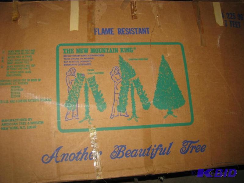 lot 407 image: artificial Christmas tree reported to be comp...