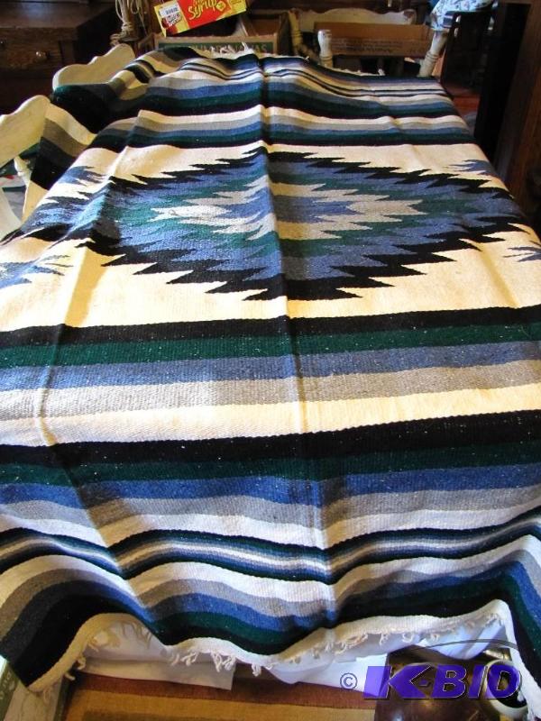 lot 423 image: Large Native American Style Rug. Very good co...