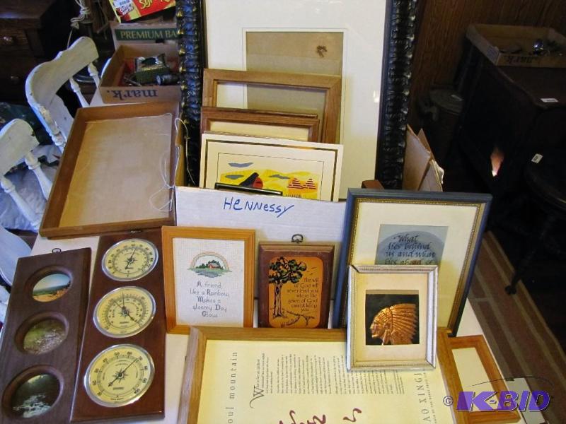 lot 437 image: large lot of frames and framed art...