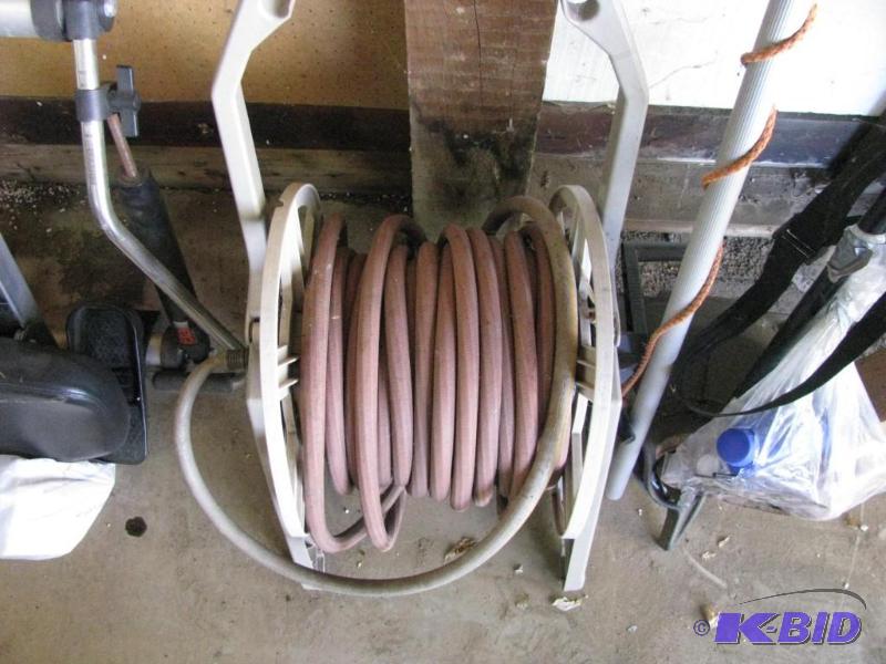 lot 60 image: Garden Hose & Reel, nice condition...