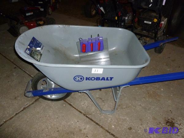 Kobalt steel wheel barrow. As shown. Appears ...