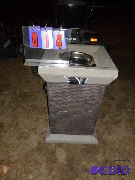 Outdoor lp patio heater. As shown. Condition ...