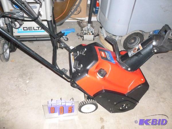 Toro snow thrower. 2 cycle. Appears to be lik...