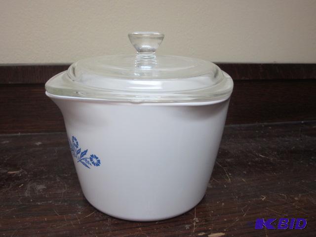 lot 121 image: Corning Ware 1 QT with lid....