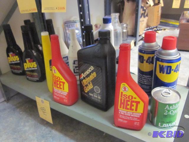 lot 148 image: Large lot of Heet, oil, WD-40 and more....