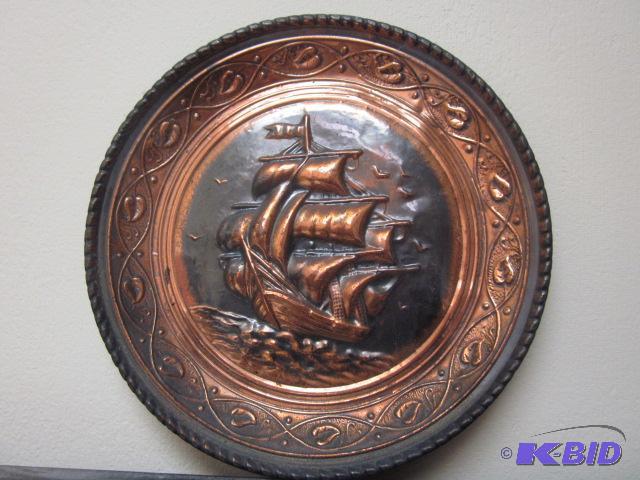 lot 20 image: 8 inch copper plate....