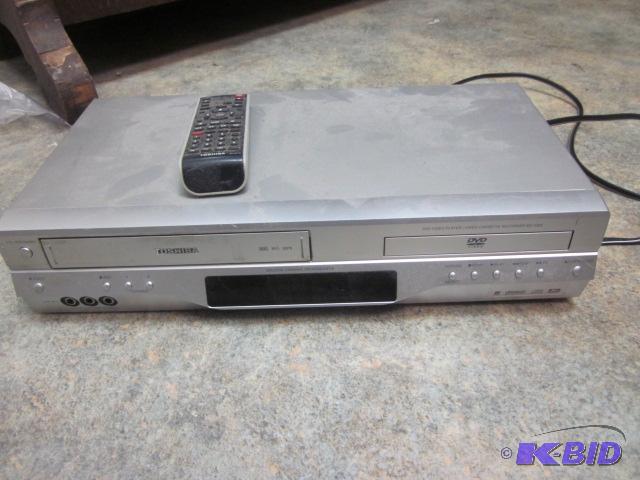 lot 36 image: Toshiba DVD and VHS player with remote....