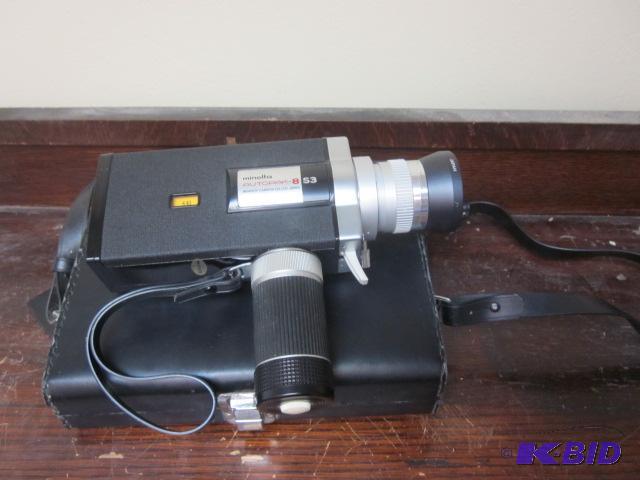 lot 63 image: Vintage Minolta Autopak-8 8 mm video camera w...