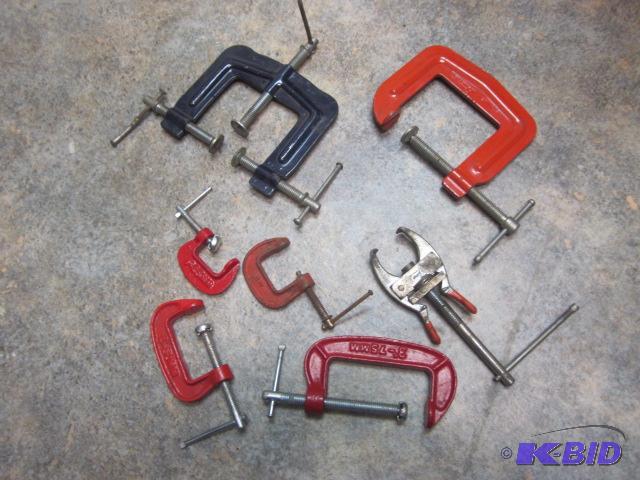 lot 87 image: Lot of C clamps....