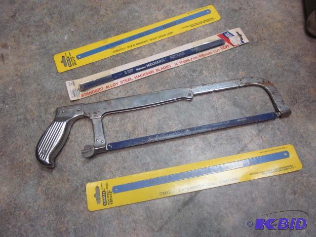 lot 88 image: Metal Hack Saw with additional blades....