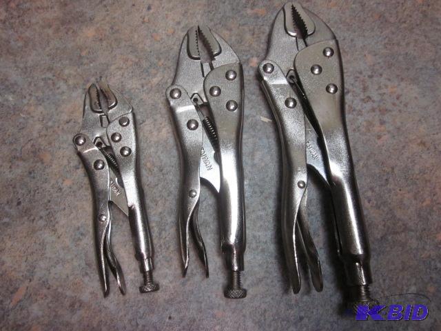 lot 94 image: Lot of (3) vice grips. ...