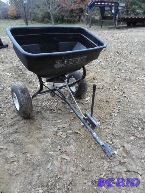 lot 16 image: Agri fab pull behind lawn spreader...