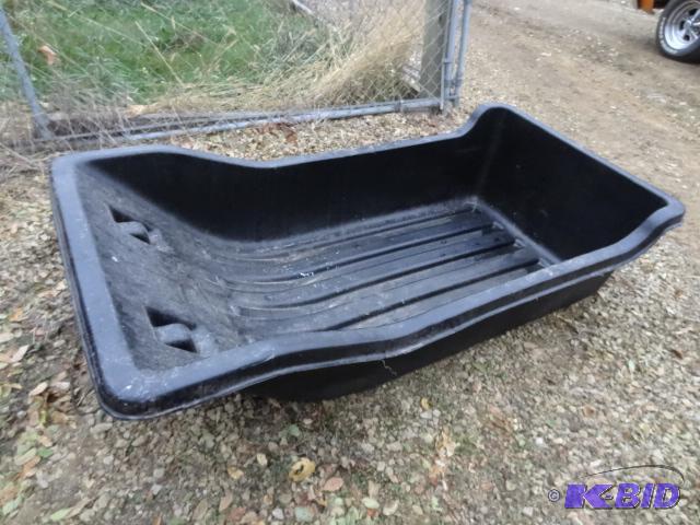 lot 21 image: Ice fishing sled. 32 x 63 x 18...