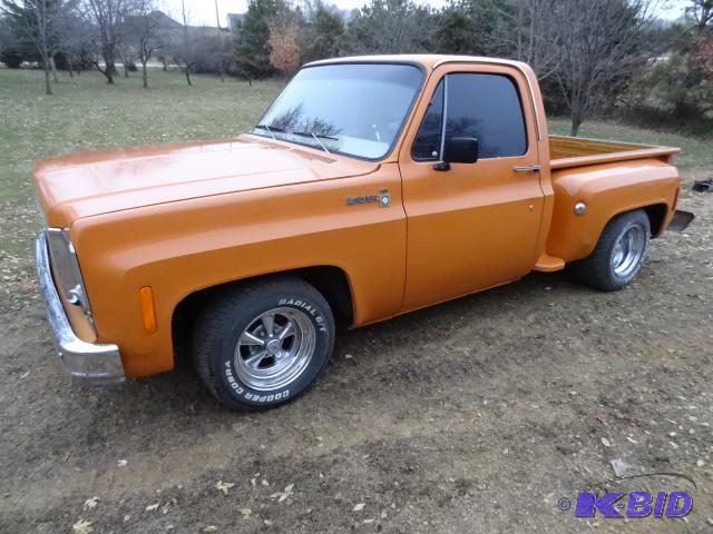 lot 24 image: 1977 Chevy Scottsdale 10 pickup. Chassis has ...