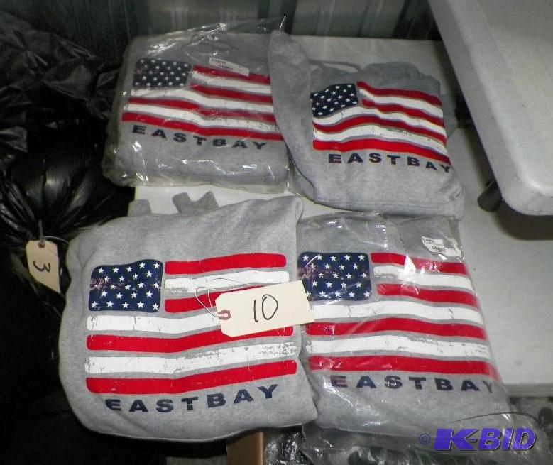 6 Adult Sizes Eastbay U.S. Flag Hoodys