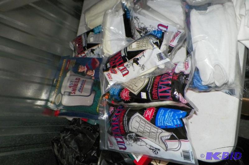 Large lot of soccer shin guards