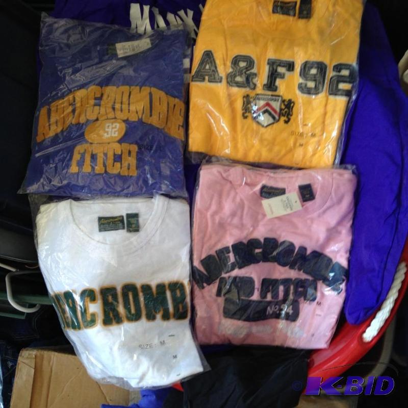 20 Adult Abercrombie & Fitch Sewn on applique Shirts