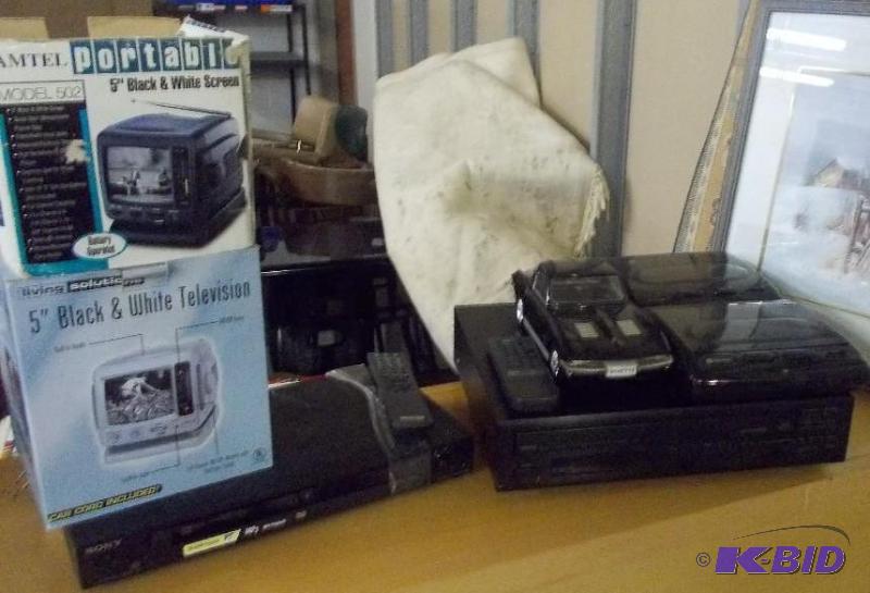 DVD, CD players, TVs, Art